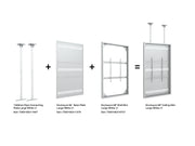 Multibrackets M Pro Series Enclosure 98" Wall Slim Large White Signage Display Enclosures Multibrackets