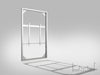 Multibrackets M Pro Series Enclosure 98" Wall Slim Large White Signage Display Enclosures Multibrackets