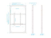 Multibrackets M Pro Series Enclosure 98" Wall Slim Large White Signage Display Enclosures Multibrackets