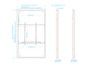Multibrackets M Pro Series Enclosure 98" Wall Slim Large White Signage Display Enclosures Multibrackets