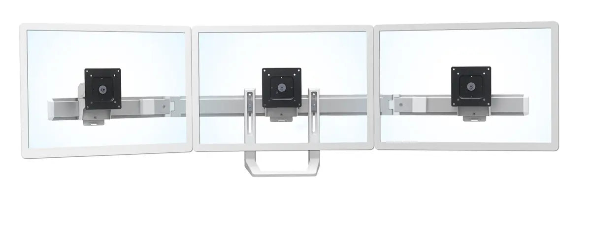 Ergotron Up to 26" HX Triple Monitor Bow Kit | 98-009-216 Monitor Arm Desk Mount Ergotron
