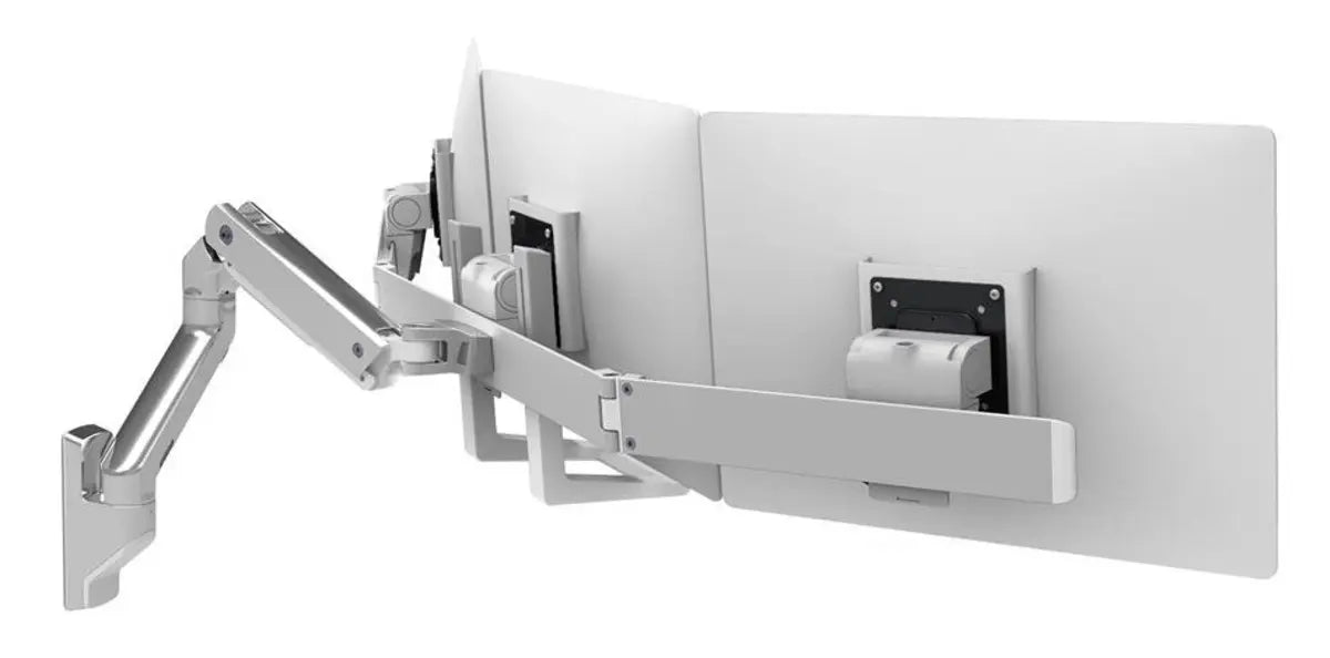 Ergotron Up to 26" HX Triple Monitor Bow Kit | 98-009-216 Monitor Arm Desk Mount Ergotron