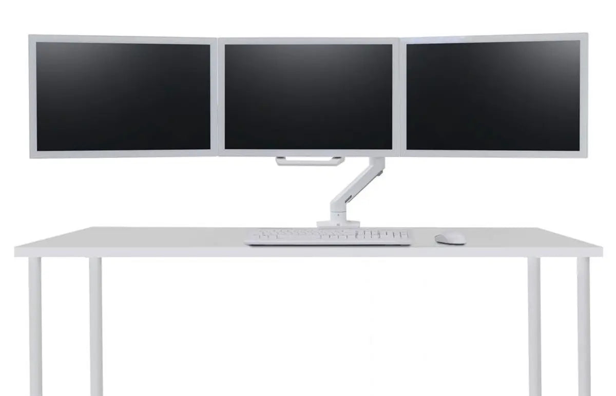 Ergotron Up to 26" HX Triple Monitor Bow Kit | 98-009-216 Monitor Arm Desk Mount Ergotron