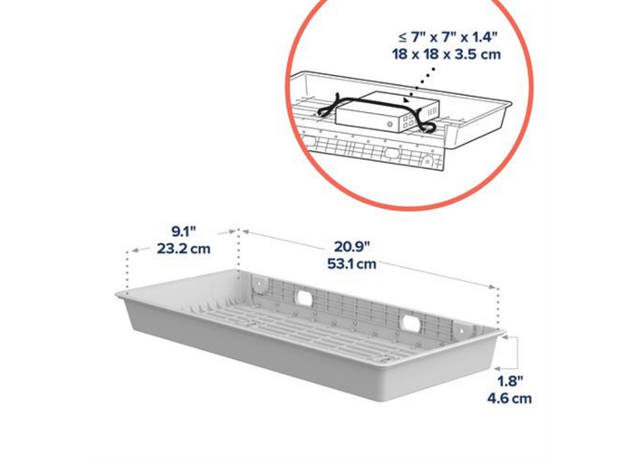 Ergotron CareFit™ Combo CPU Tray | 98-548-251 Mounting Accessory Ergotron