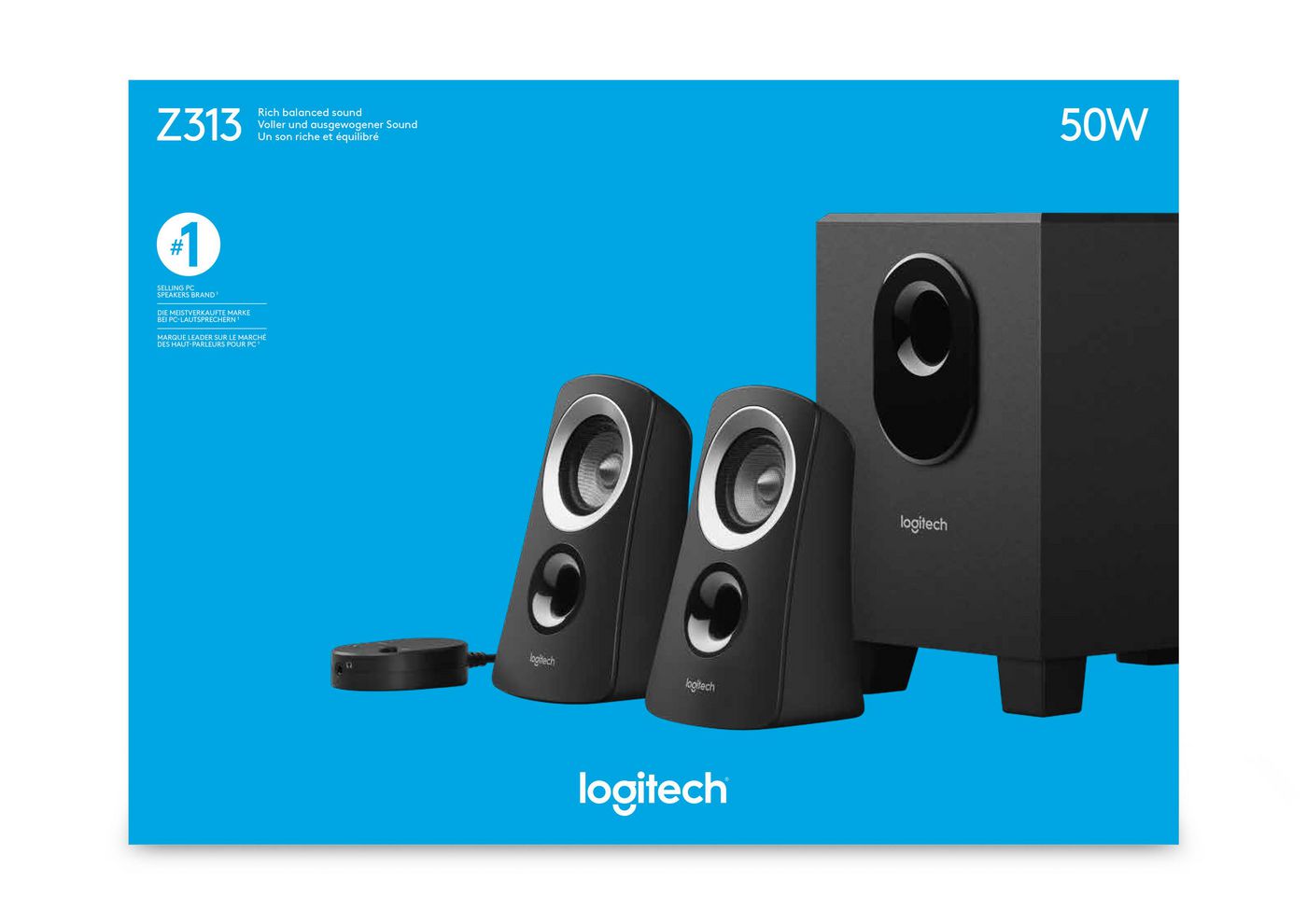 Logitech Speaker System Z313 with Subwoofer | 980-000413 Speaker Logitech