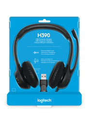 Logitech LGT-H390 Wired Black Headset Headset Logitech