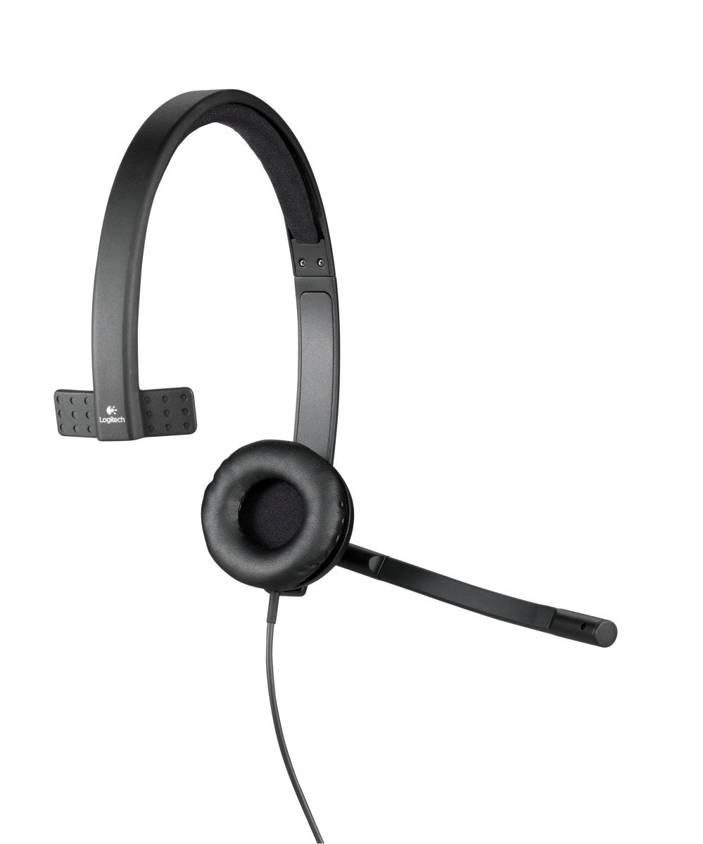 Logitech USB Headset H570e Mono Wired Black Headset Headset Logitech