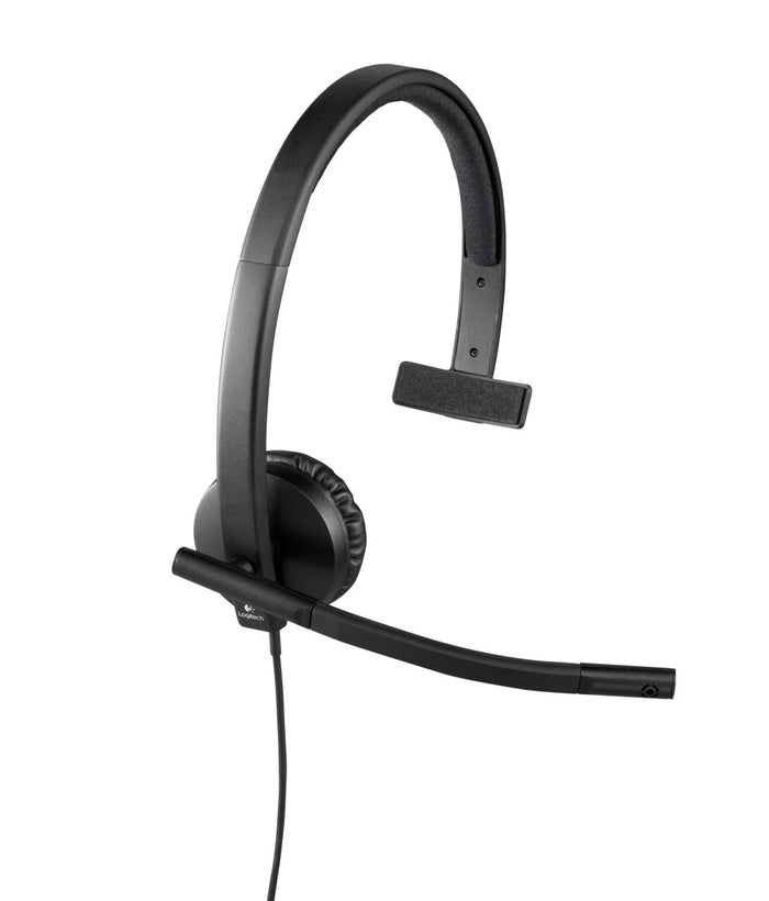 Logitech USB Headset H570e Mono Wired Black Headset Headset Logitech
