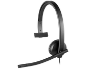 Logitech USB Headset H570e Stereo Wired Black Headset Headset Logitech