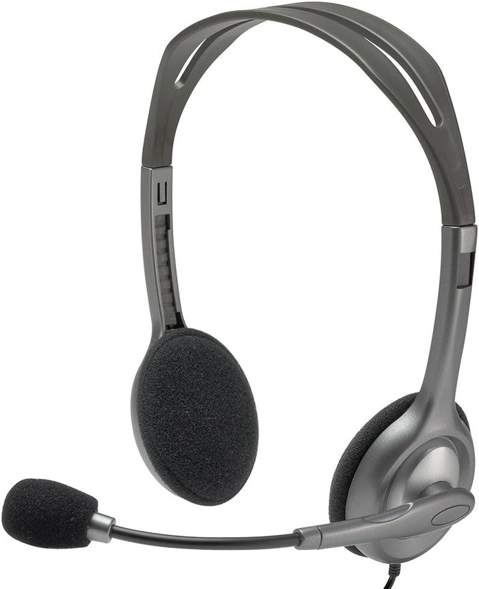 Logitech H110 Stereo Grey Wired Headset | 981-000593 Headset Logitech
