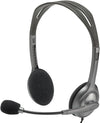 Logitech H110 Stereo Grey Wired Headset | 981-000593