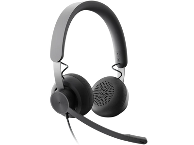 Logitech Zone Wired UC Wired Grey Headset Headset Logitech