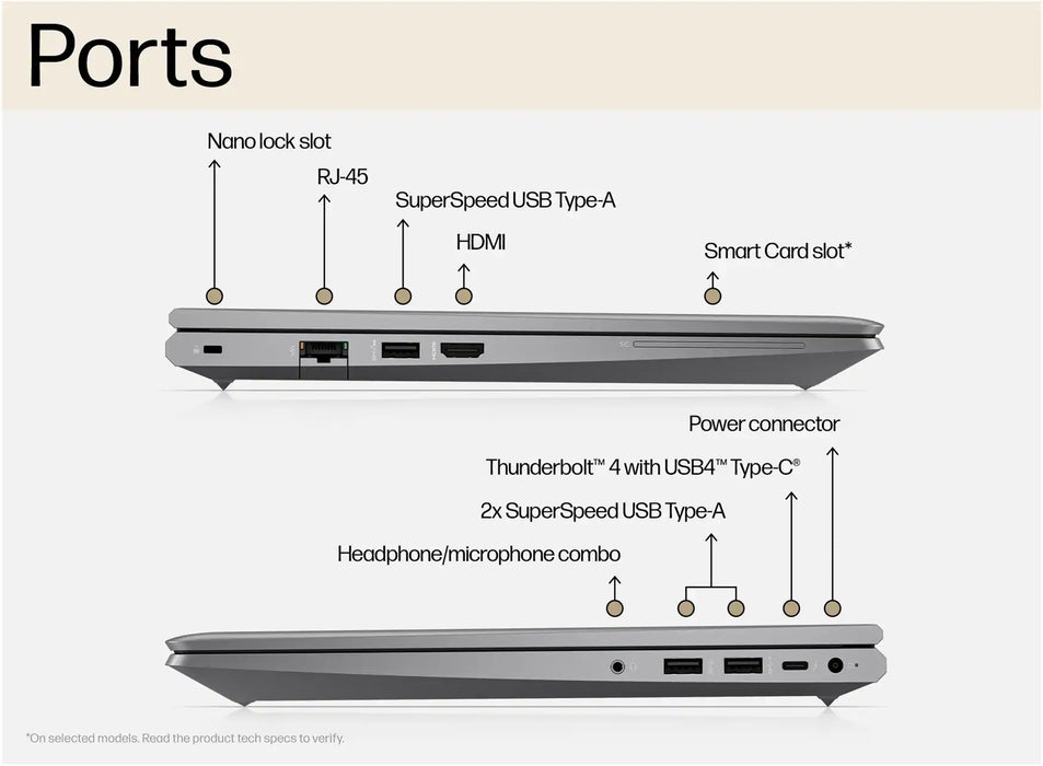 HP ZBook Power 15.6 G10 Mobile Workstation 39.6 cm (15.6") Full HD Intel® Core™ i7 i7-13700H 32 GB DDR5-SDRAM 1 TB SSD NVIDIA RTX A1000