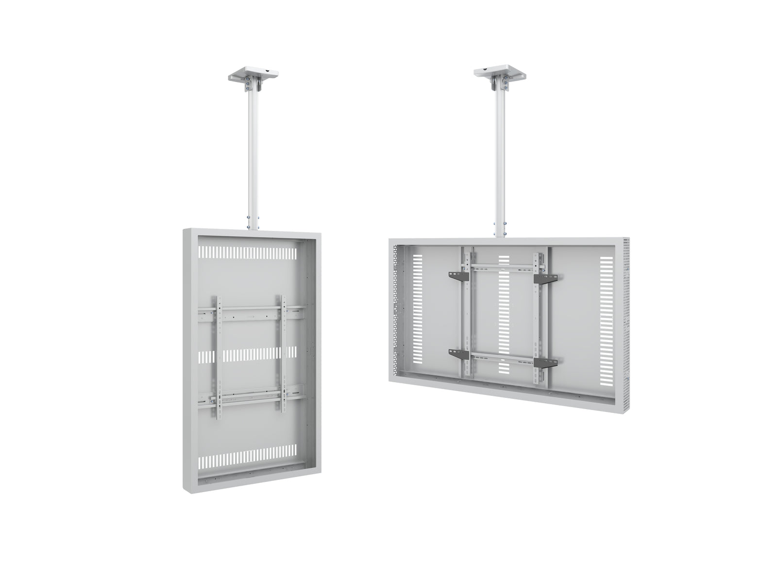 Multibrackets M Pro Series Enclosure 55" High Brightness Ceiling Medium White Signage Display Enclosures Multibrackets