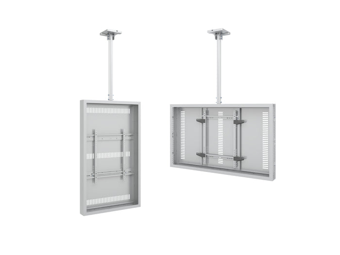 Multibrackets M Pro Series Enclosure 55" High Brightness Ceiling Medium White Signage Display Enclosures Multibrackets