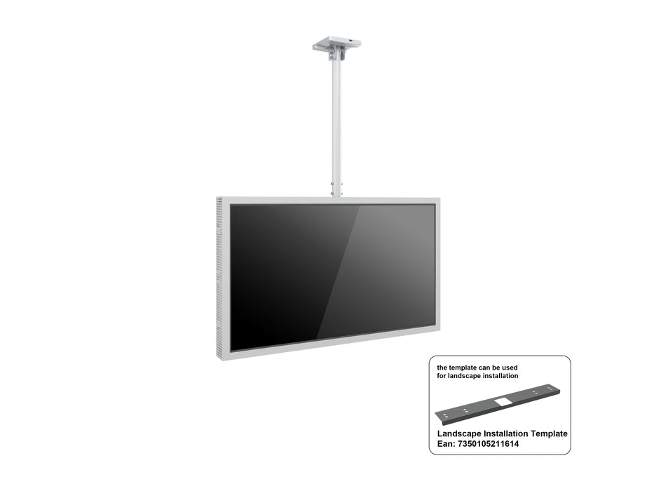 Multibrackets M Pro Series Enclosure 55" High Brightness Ceiling Medium White Signage Display Enclosures Multibrackets