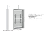 Multibrackets M Pro Series Enclosure 55" High Brightness Ceiling Medium White Signage Display Enclosures Multibrackets