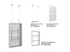 Multibrackets M Pro Series Enclosure 55" High Brightness Wire Medium White Signage Display Enclosures Multibrackets