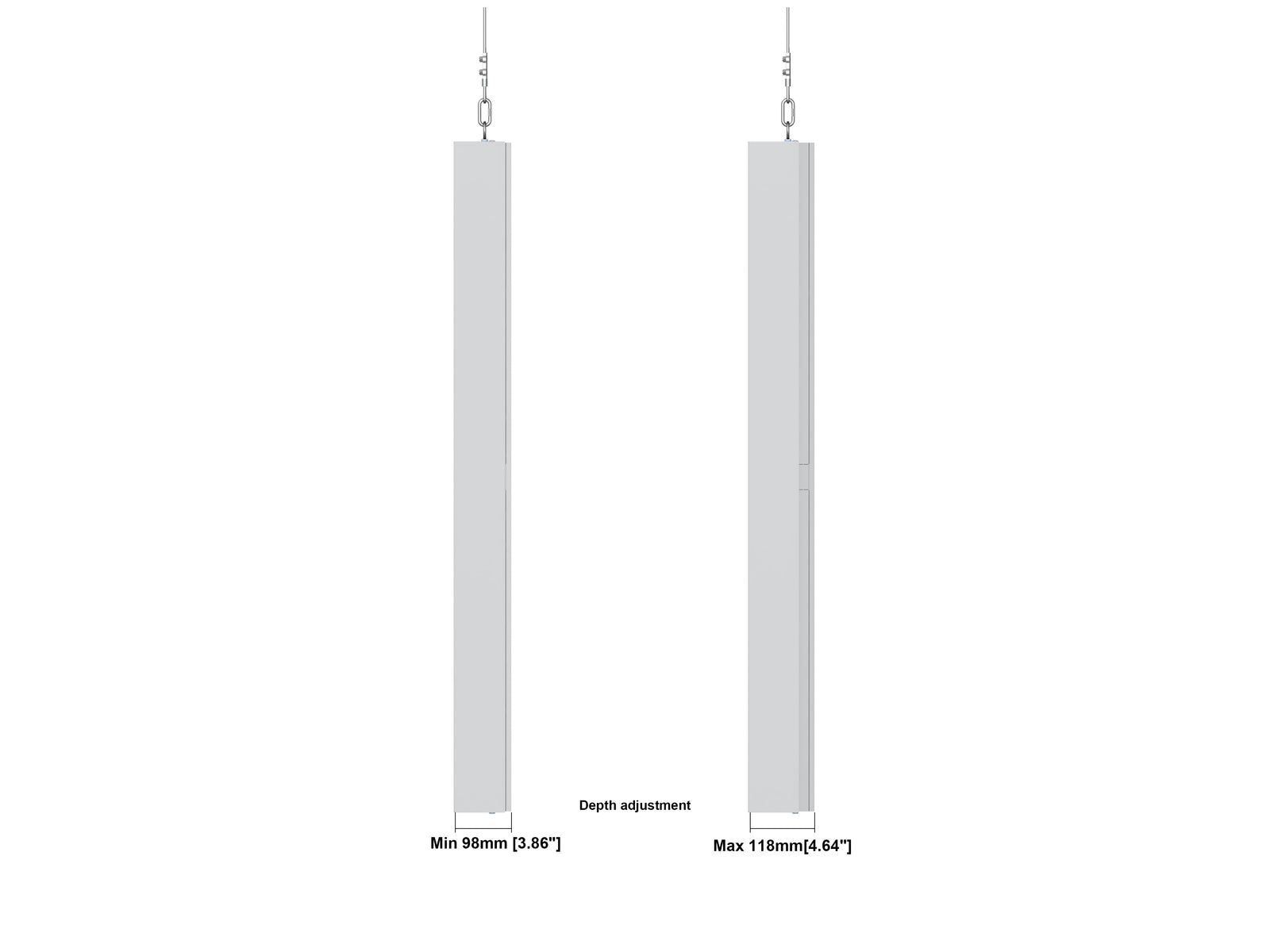 Multibrackets M Pro Series Enclosure 55" High Brightness Wire Medium White Signage Display Enclosures Multibrackets