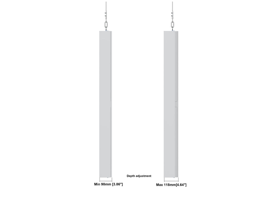 Multibrackets M Pro Series Enclosure 55" High Brightness Wire Medium White Signage Display Enclosures Multibrackets