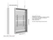 Multibrackets M Pro Series Enclosure 55" High Brightness Wire Medium White Signage Display Enclosures Multibrackets