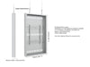 Multibrackets M Pro Series Enclosure 55" High Brightness Wire Medium White Signage Display Enclosures Multibrackets