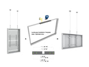 Multibrackets M Pro Series Enclosure 55" High Brightness Wire Medium White Signage Display Enclosures Multibrackets