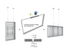 Multibrackets M Pro Series Enclosure 55" High Brightness Wire Medium White Signage Display Enclosures Multibrackets