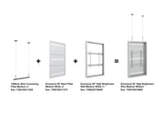 Multibrackets M Pro Series Enclosure 55" High Brightness Wire Medium White Signage Display Enclosures Multibrackets