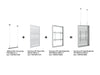 Multibrackets M Pro Series Enclosure 55" High Brightness Wire Medium White Signage Display Enclosures Multibrackets