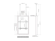 Multibrackets M Pro Series Enclosure 55" High Brightness Wire Medium White Signage Display Enclosures Multibrackets