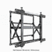 Multibrackets M Public Video Wall Mount Push Slim For 40" - 55" Screens TV Mounts & Stands Multibrackets
