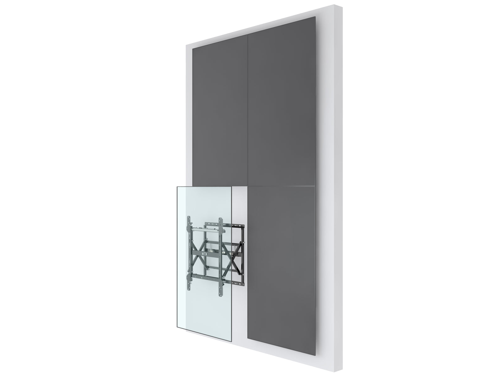 Multibrackets M Public Video Wall Mount Push Slim For 40" - 55" Screens Wall Mount Bracket Multibrackets