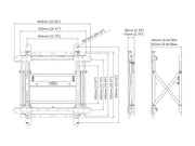 Multibrackets M Public Video Wall Mount Push Slim For 40" - 55" Screens Wall Mount Bracket Multibrackets