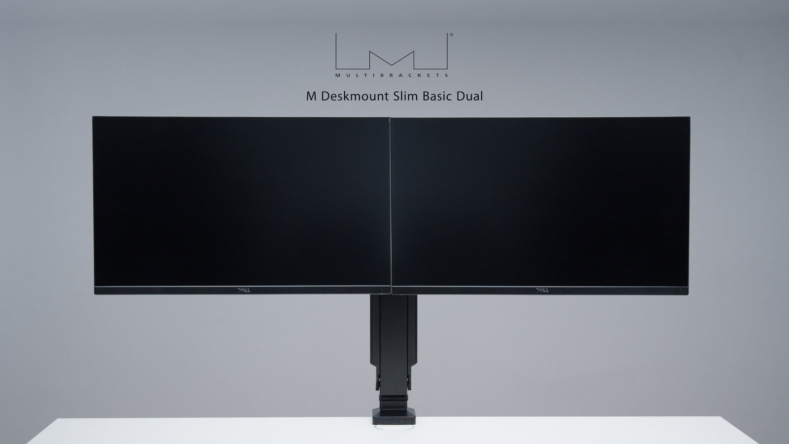 Multibrackets M Deskmount Slim Basic Dual Monitor Mount - 17" to 27" Screens Monitor Mounts & Stands Multibrackets