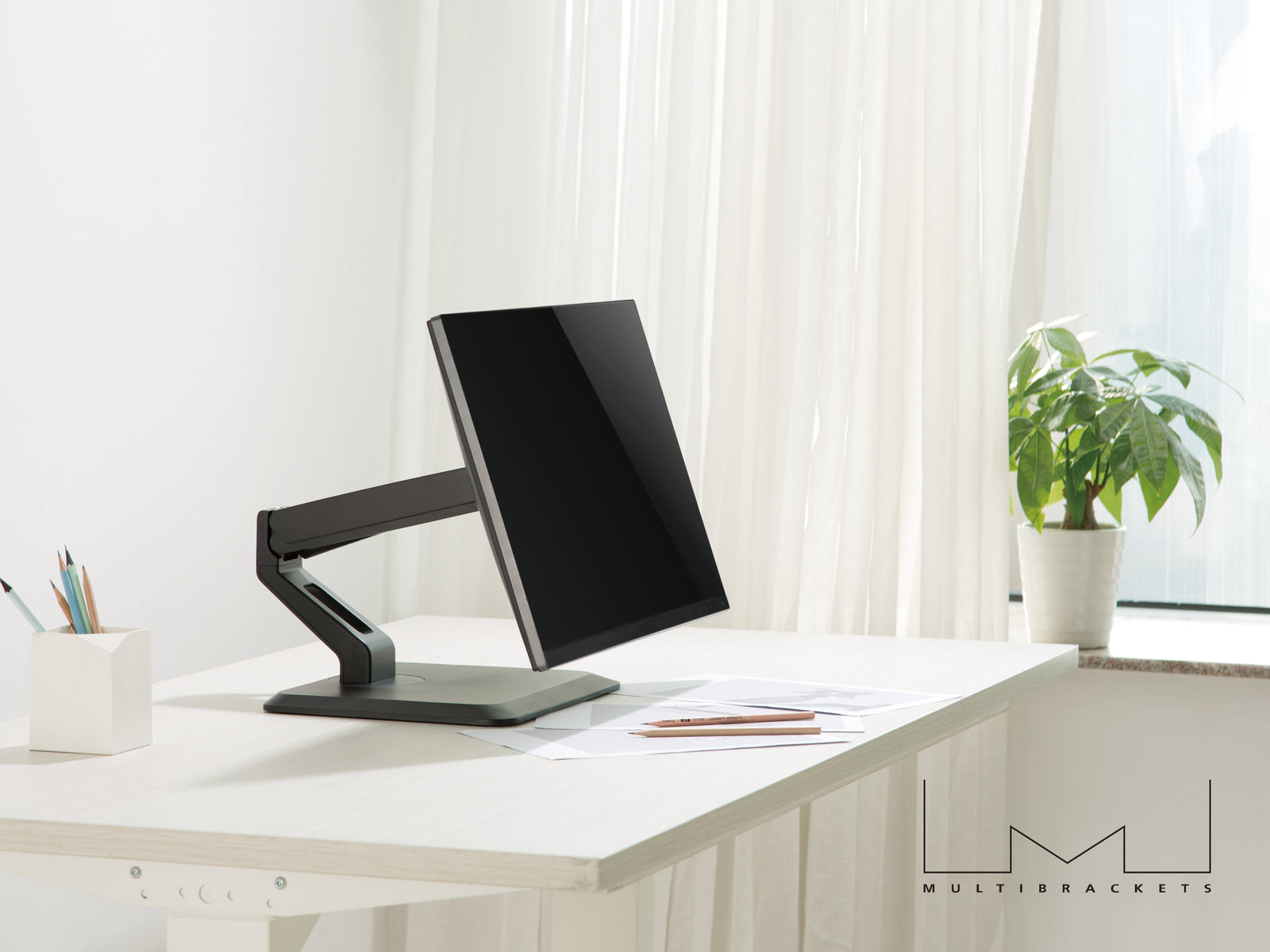 Multibrackets M Deskstand Touch Basic Monitor Mount - 17"-32" Screen Monitor Arm Desk Mount Multibrackets