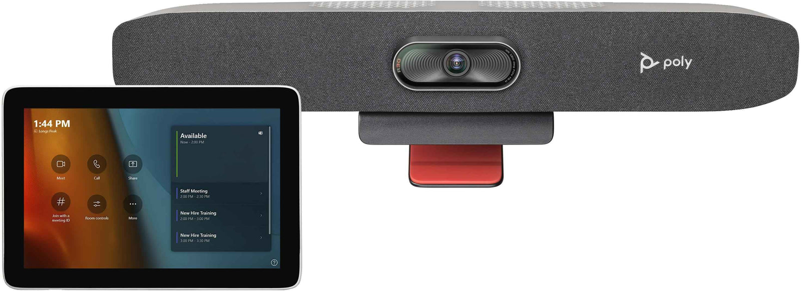 Poly Studio Small Room Kit for MS Teams: Studio R30 USB Video Bar with GC8 (ABU) | 9C940AA Video Conferencing System Poly