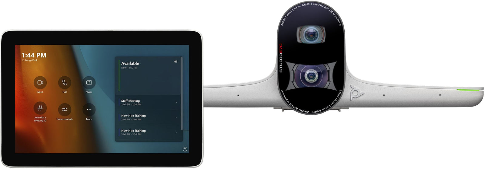Poly Studio Large Room Kit for MS Teams: Studio E70 Smart Camera with GC8 (ABU) | 9C954AA Video Conferencing System Poly