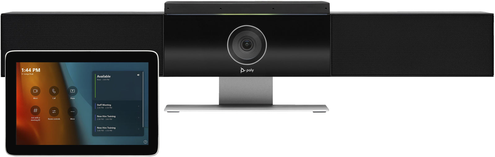 POLY Studio Medium Room Kit for MS Teams: Studio USB Video Bar with GC8 | 9C991AA Video Conferencing System Poly