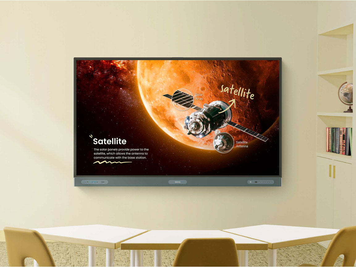 BenQ RP7504 75" Interactive Touchscreen Whiteboard Black | 9H.F98TC.DE1 Interactive Touchscreen Whiteboard BenQ