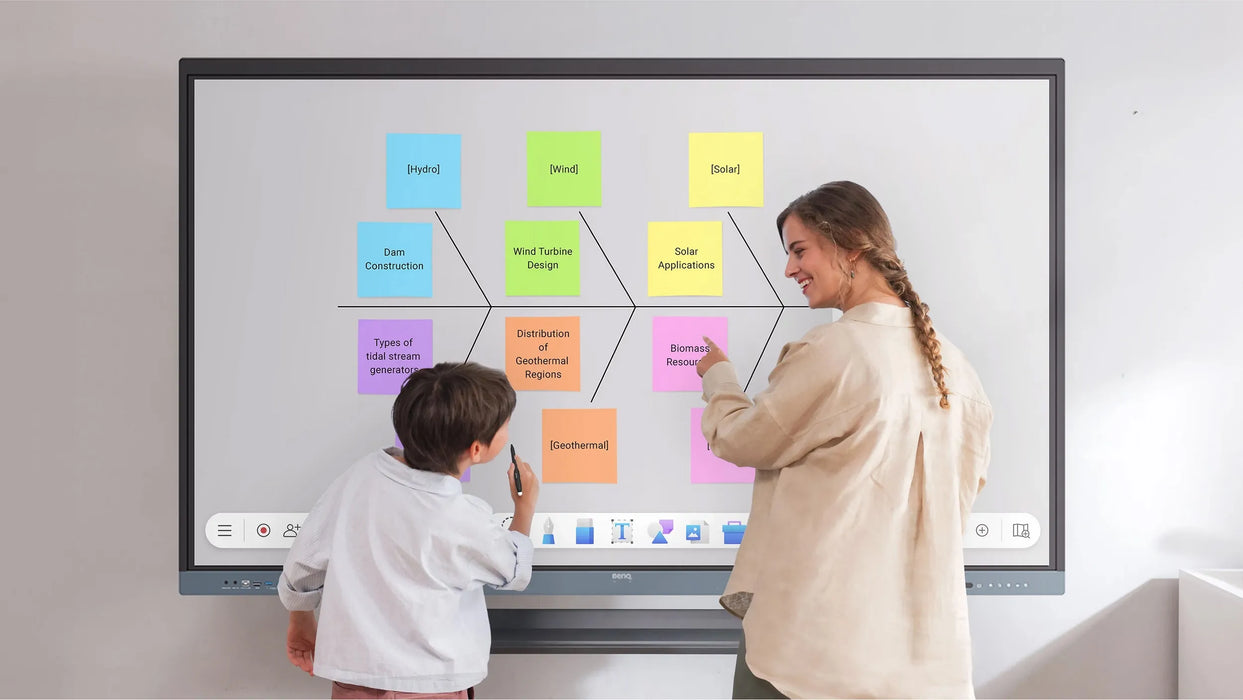 BenQ RE7504 75" 4K Ultra HD Android 13 EDLA Interactive Flat Panel Display