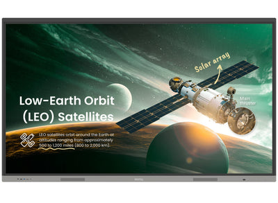 BenQ RE7503A 75" 4K Interactive Touchscreen Whiteboard Black Interactive Flat Panels BenQ