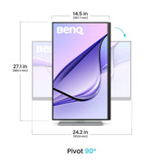 BenQ MA270U 27" Class 4K UHD IPS LED Monitor | 9H.LMWLB.QBE Desktop Monitor BenQ