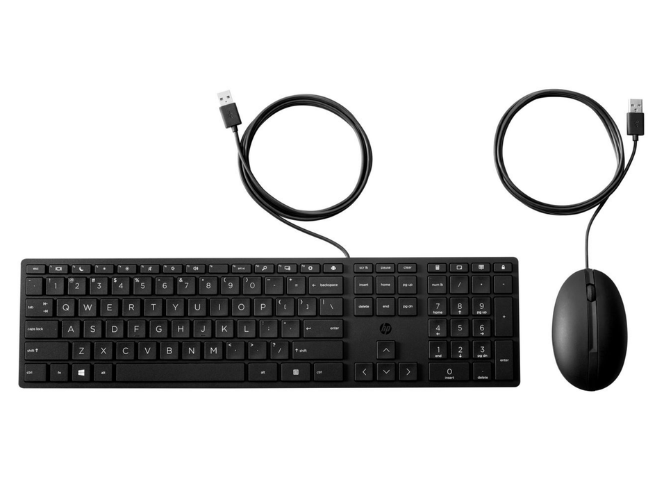 HP USB 320MK Wired Keyboard and Mouse Set – Swiss Layout | 9SR36AA#UUZ Keyboard & Mouse HP