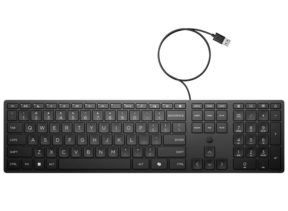 HP 320K USB Wired Keyboard – Swiss Layout | 9SR37AA#UUZ Keyboard & Mouse HP