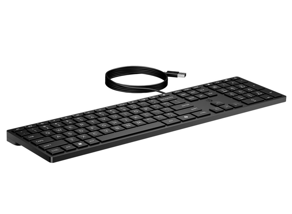 HP 320K USB Wired Keyboard – Full-Size Business Keyboard, UK Layout | 9SR37UT#ABU