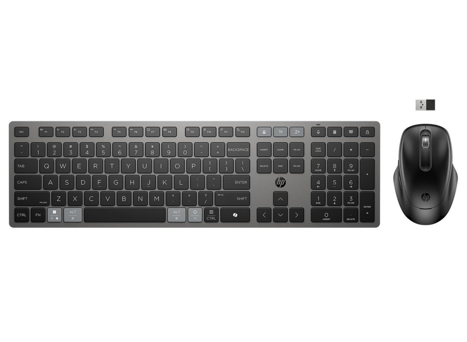 HP 725 Multi-Device Rechargeable Wireless Keyboard and Mouse Combo | 9T5B0UT#UUW Keyboard & Mouse HP