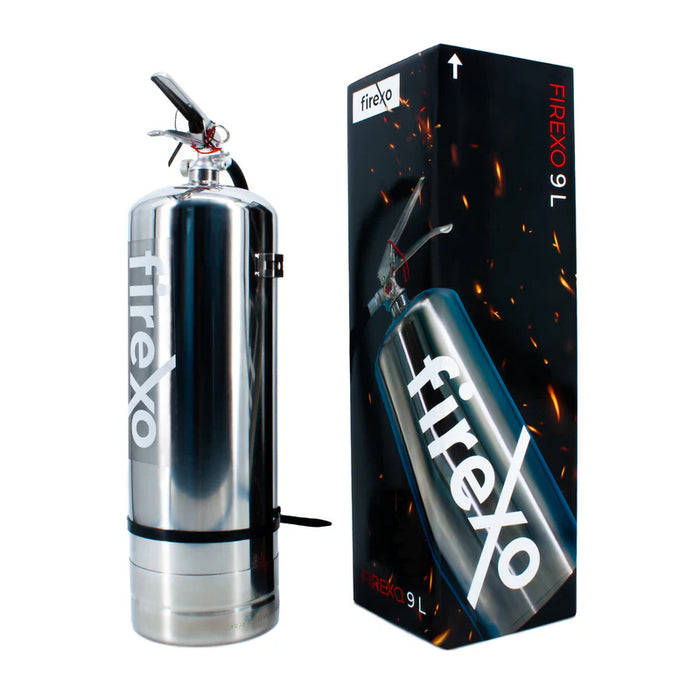 Firexo Stainless Steel 9 Litre Fire Extinguisher Fire Extinguisher Firexo