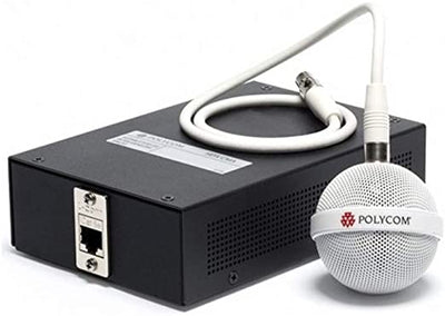 Poly HDX Ceiling Microphone - Extension Kit, Microphone, White Poly Microphone Poly