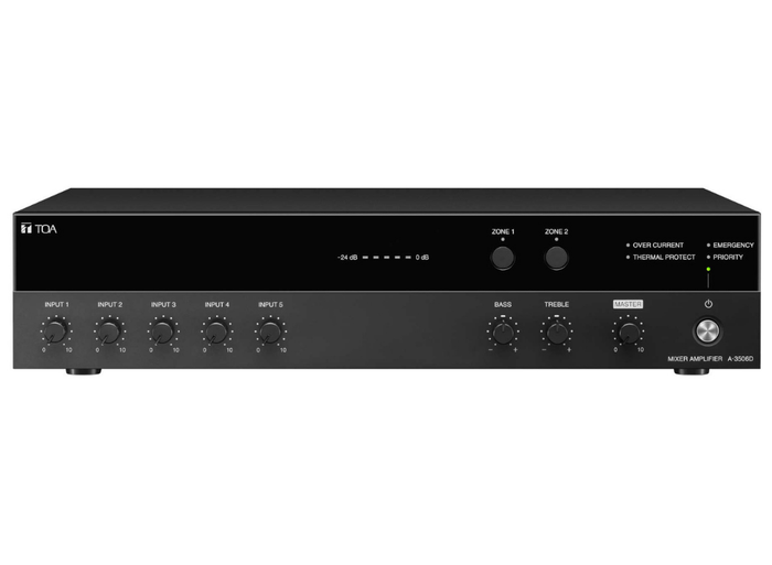 TOA A-3512D 5 Inputs Digital Mixer Amplifier Audio Amplifier TOA